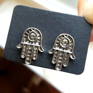 3 for $15 Traditional Hamsa Stud Earrings